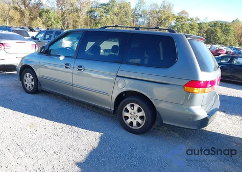 2002 Honda Odyssey Ex из США, поврежденный, VIN 5FNRL18642B001587